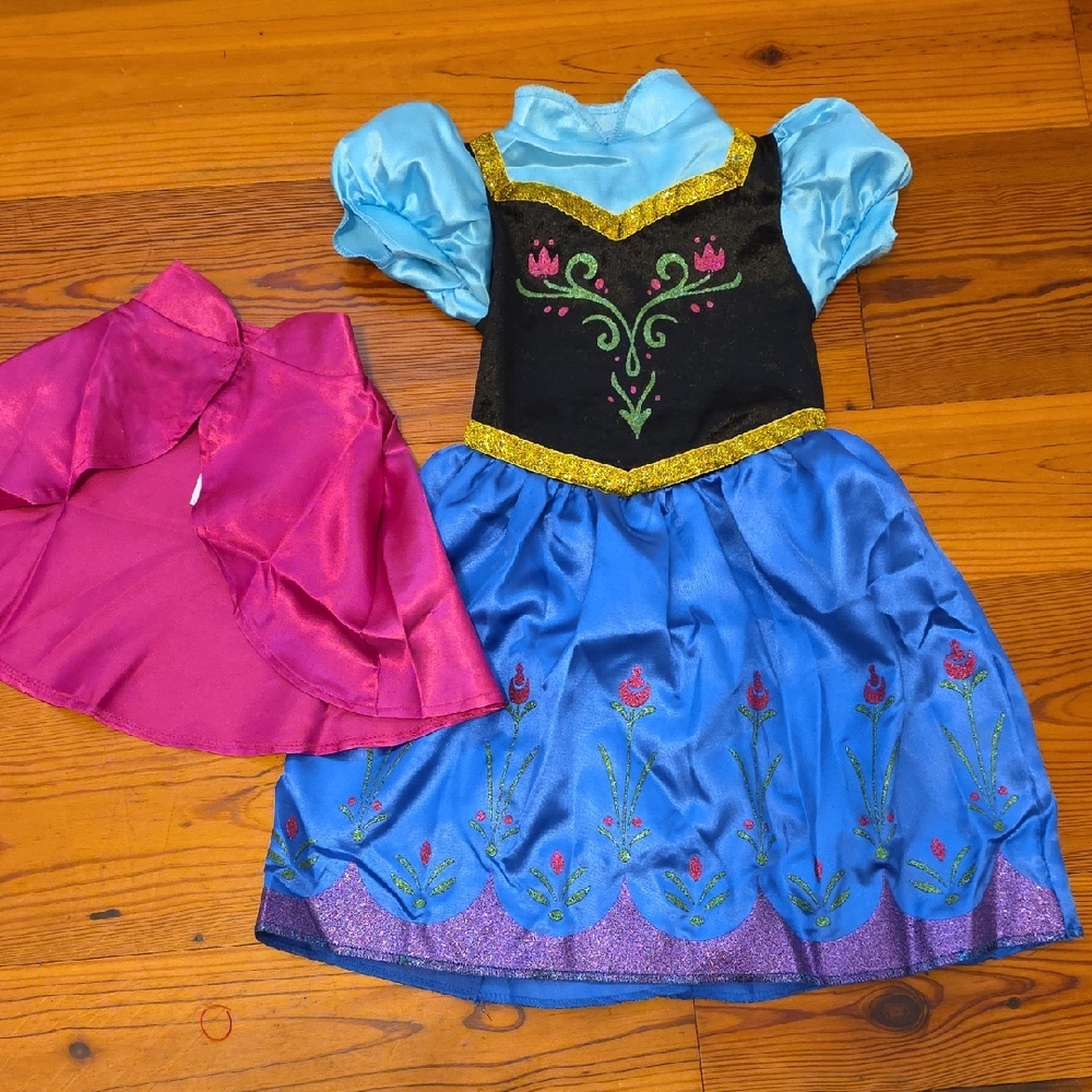 Toddler Anna Princess Costume Dress with Cape